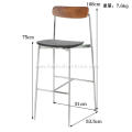 New design minimalist wooden sia bar stool